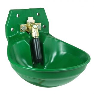 Abreuvoir en plastique vert modèle 12P, valve laiton 3/4''