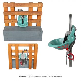 Abreuvoir chauffant en fonte Mod. 375, valve inox 3/4''