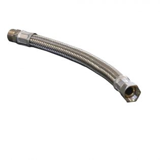 Tuyau tressé flexible en inox 28'', filetage 3/4''