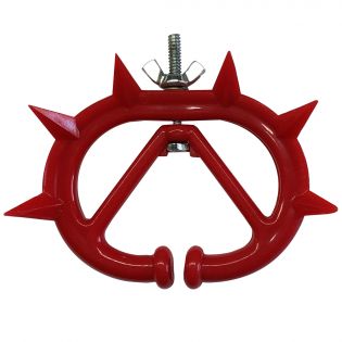 Anneau anti tétée pour veau en plastique (rouge)