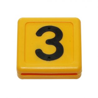 Numéro d'identification pour collier chiffre #3
