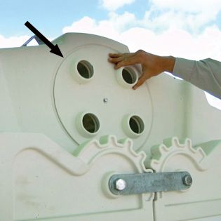 Grille de ventilation pour huche de groupe