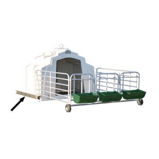 Rail côté gauche pour enclos rolling pen