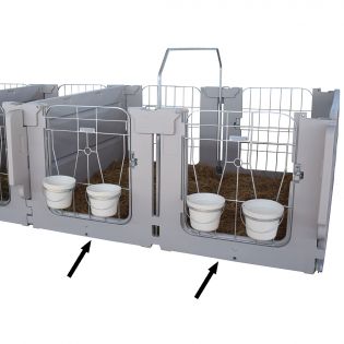 Panneau avant double pour flex-pen Agri-Plastics