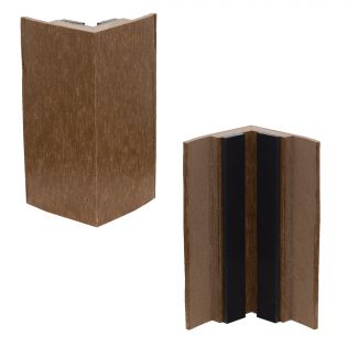 Cornière Pour patio en plastique recyclé, Cèdre des Bois 8''