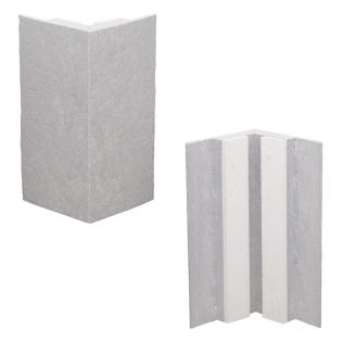 Cornière Pour patio en plastique recyclé , Gris de Mer, 8''