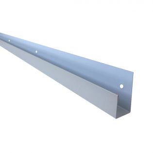 Moulure en J en acier peint Gris de Mer 7/8