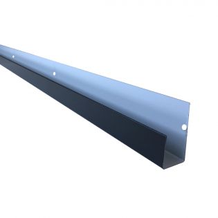 Moulure en J en acier peint Noir 7/8