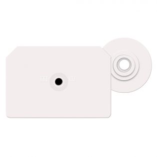 Étiquettes d'oreilles Integra pour porcs, blanc, pqt de 25