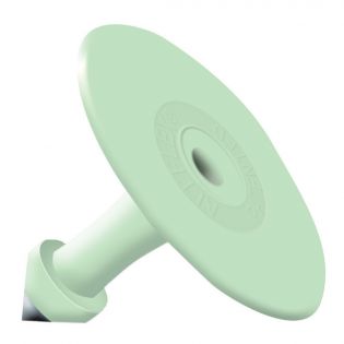 Attache mâle pour étiquette d'oreilles, vert vierge