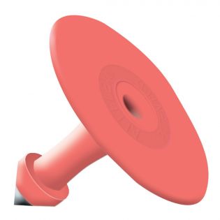 Attache mâle pour étiquette d'oreilles, rouge vierge