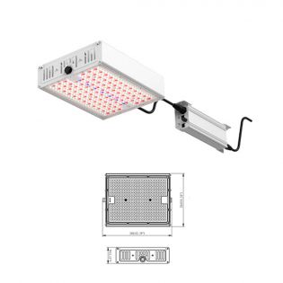 Lumière Led Growz Boost pour culture verticale, 400W