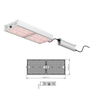 Lumière Led Growz Boost pour culture verticale, 800W