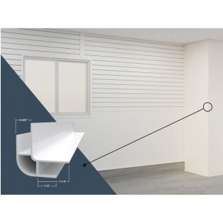 Moulure en coin double paroi couleur grise