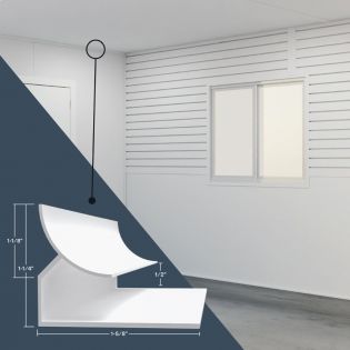 Moulure de coin intérieur couleur grise