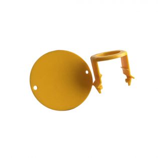 Clips et pastilles de couleur jaune pour bouteille Vitality