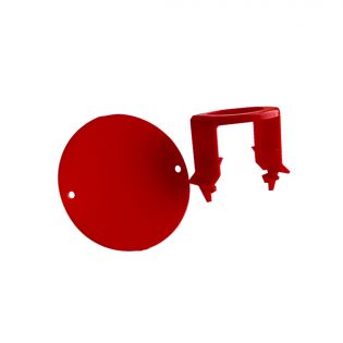 Clips et pastilles de couleur rouge pour bouteille Vitality