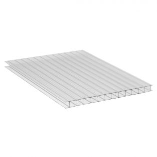 Panneau de polycarbonate Multiwall 8 MM, clair, 4' x 12'