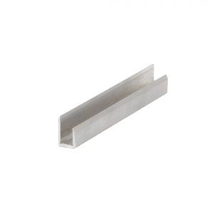 Moulure en U en aluminium pour Multiwall 16mm, 8'