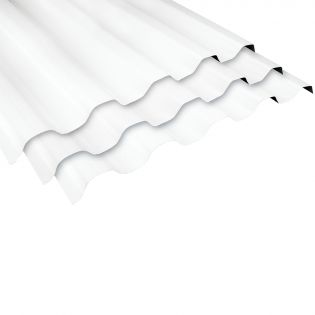 Panneau ondulé en PVC, 14' 2'' x 36''