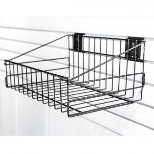 Panier de rangement mural pour panneau de garage slatwall