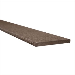 Planche de Fascia en Plastique Recyclé, Brun Forestier