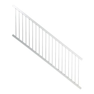 Rampe pour escaliers en aluminium Kléco, Blanc 37'' x 91''