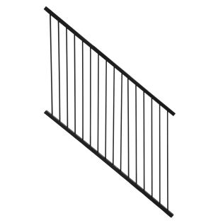 Rampe pour escaliers en aluminium Kléco, Noir 48'' x 72''