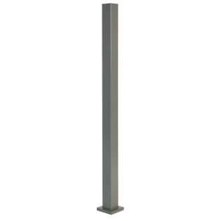 Poteau en aluminium pour clôture piscine, 3'' x 3'' Charbon