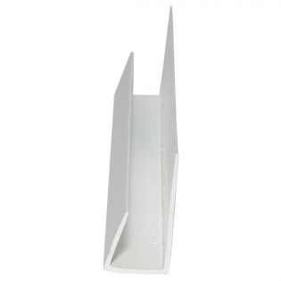 Moulure en J en PVC, 3/8'' X 8’ de long