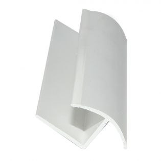 3/8'' snap joint moulding for selected spruce panel (half h-channel). Made of pvc.
